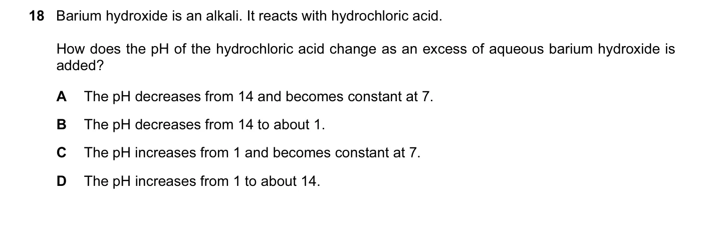 Question 18, November 2012, 0620 Paper 13