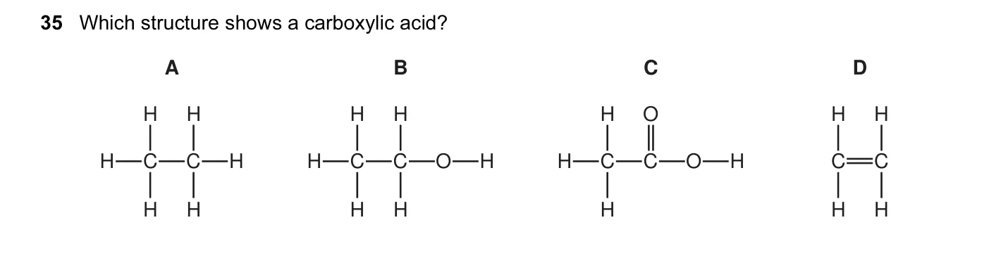 Question 35, November 2012, 0620 Paper 13