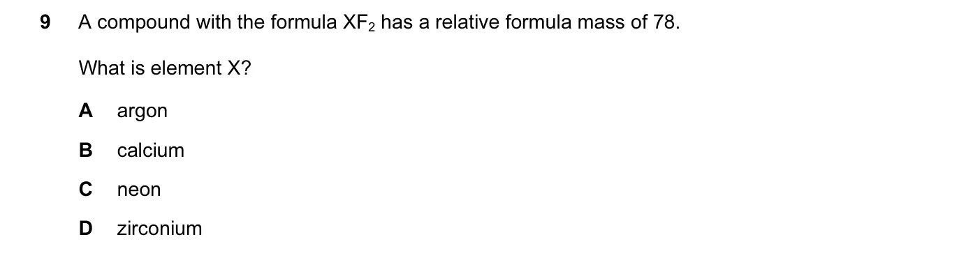 Question 9, June 2013, 0620 Paper 11