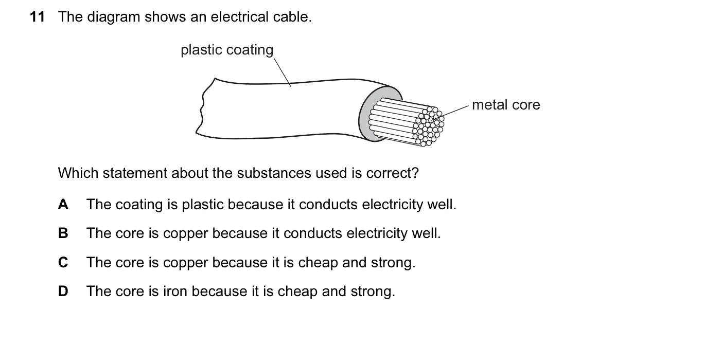 Question 11, June 2013, 0620 Paper 11