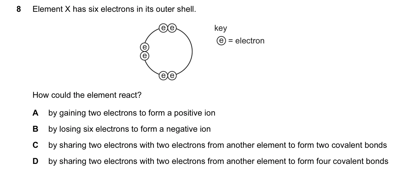 Question 8, June 2013, 0620 Paper 12