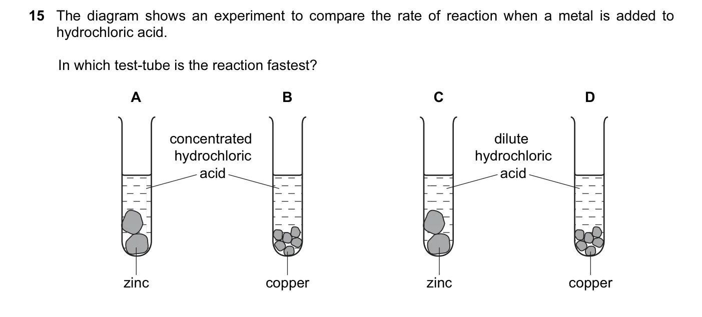Question 15, June 2013, 0620 Paper 12