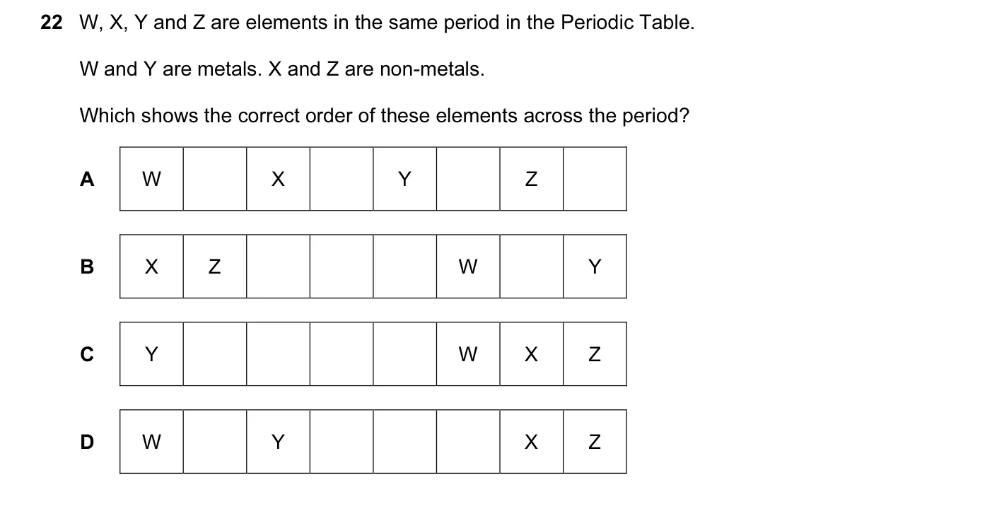 Question 22, June 2013, 0620 Paper 12