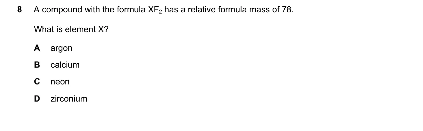 Question 8, June 2013, 0620 Paper 13