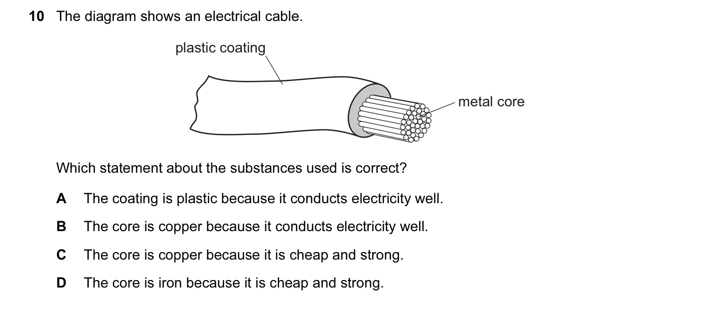 Question 10, June 2013, 0620 Paper 13