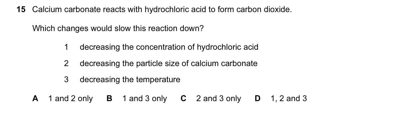 Question 15, June 2013, 0620 Paper 13