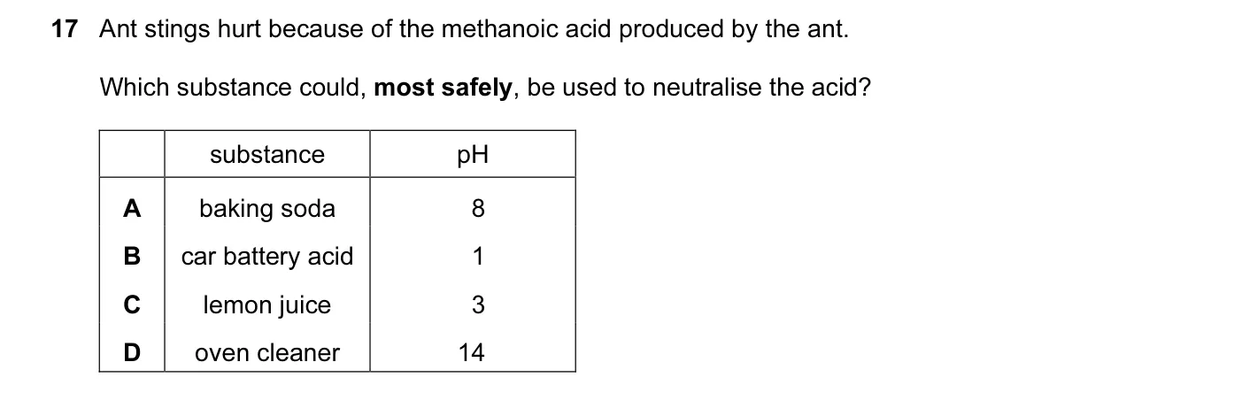 Question 17, June 2013, 0620 Paper 13