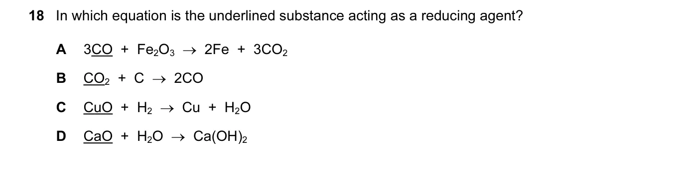 Question 18, June 2013, 0620 Paper 13