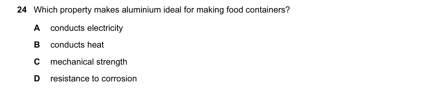 Question 24, June 2013, 0620 Paper 13