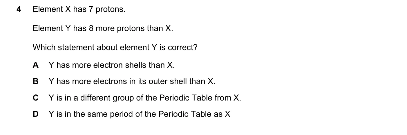 Question 4, November 2013, 0620 Paper 11