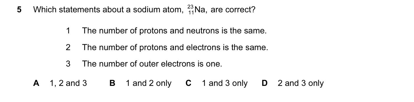 Question 5, November 2013, 0620 Paper 11