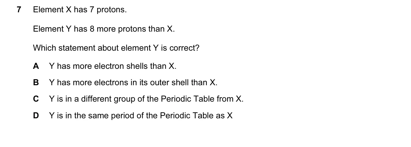 Question 7, November 2013, 0620 Paper 12