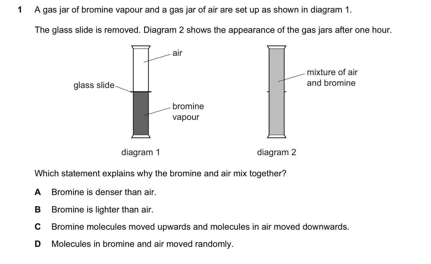 Question 1, November 2013, 0620 Paper 13