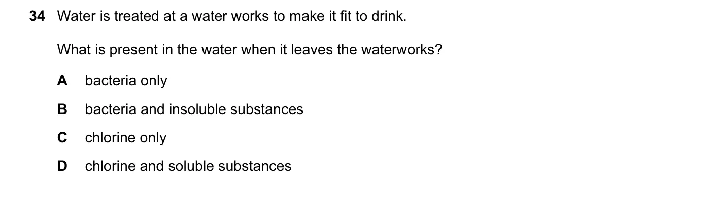 Question 34, November 2013, 0620 Paper 13