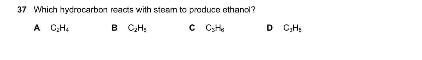 Question 37, November 2013, 0620 Paper 13