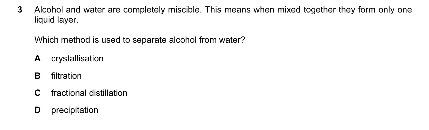 Question 3, June 2014, 0620 Paper 11