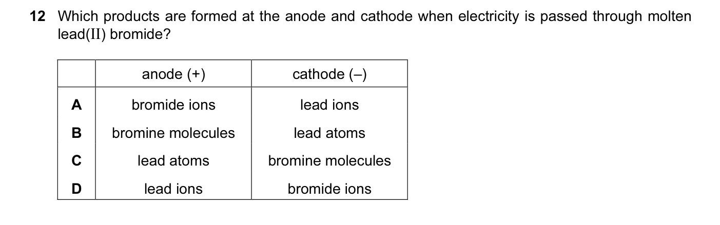 Question 12, June 2014, 0620 Paper 11