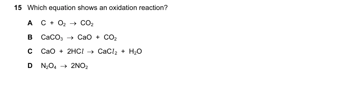 Question 15, June 2014, 0620 Paper 11
