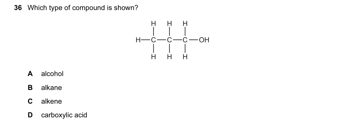Question 36, June 2014, 0620 Paper 11