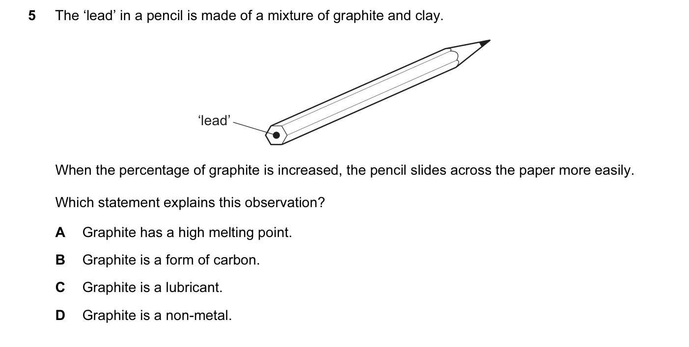 Question 5, June 2014, 0620 Paper 13