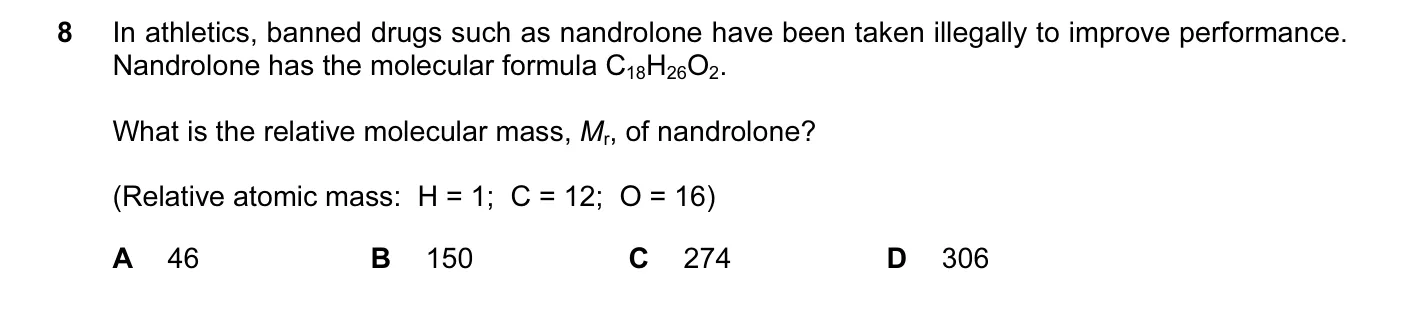 Question 8, June 2014, 0620 Paper 13