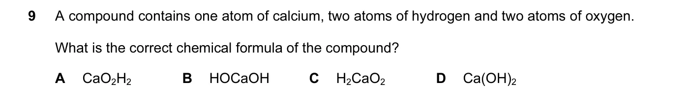 Question 9, June 2014, 0620 Paper 13