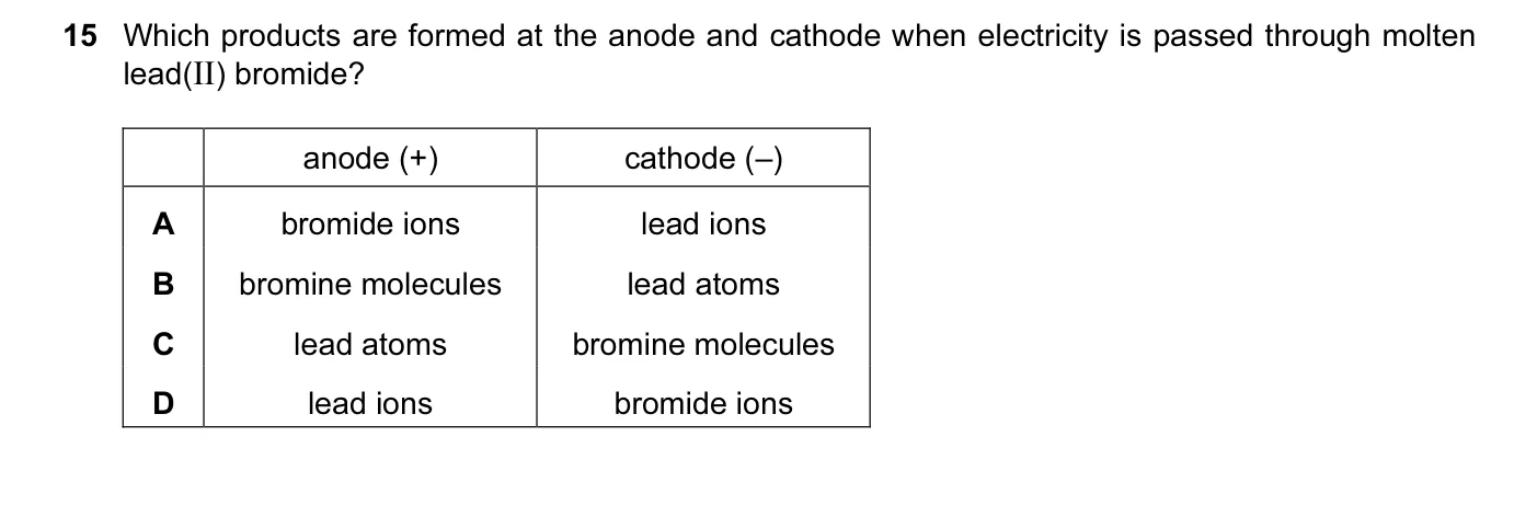 Question 15, June 2014, 0620 Paper 13