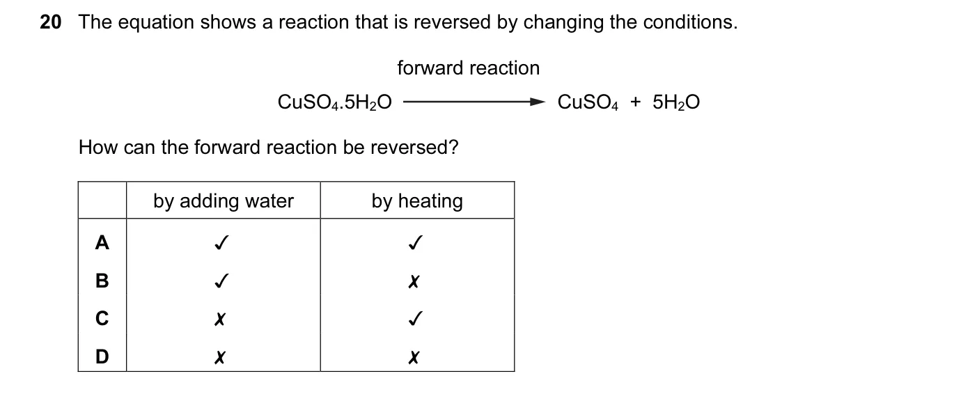 Question 20, June 2014, 0620 Paper 13