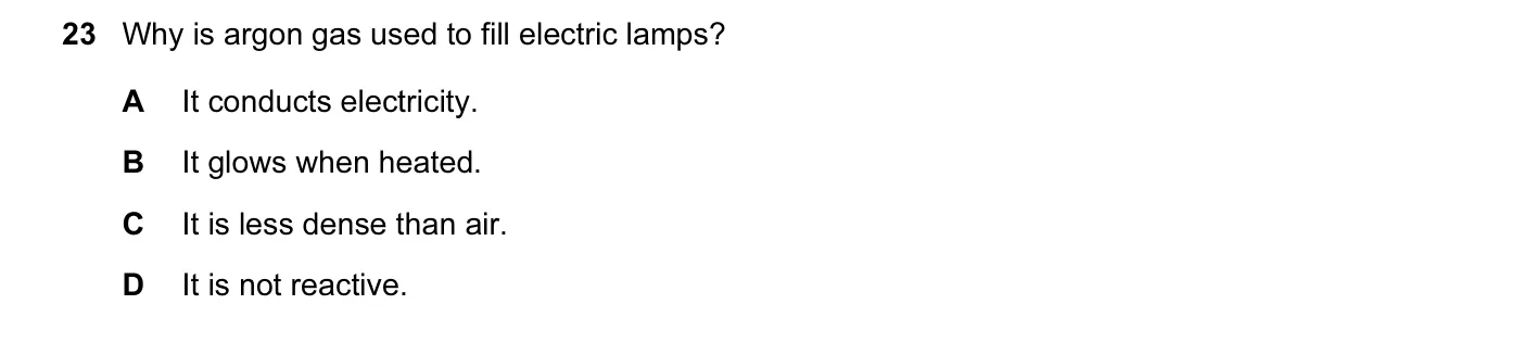 Question 23, June 2014, 0620 Paper 13