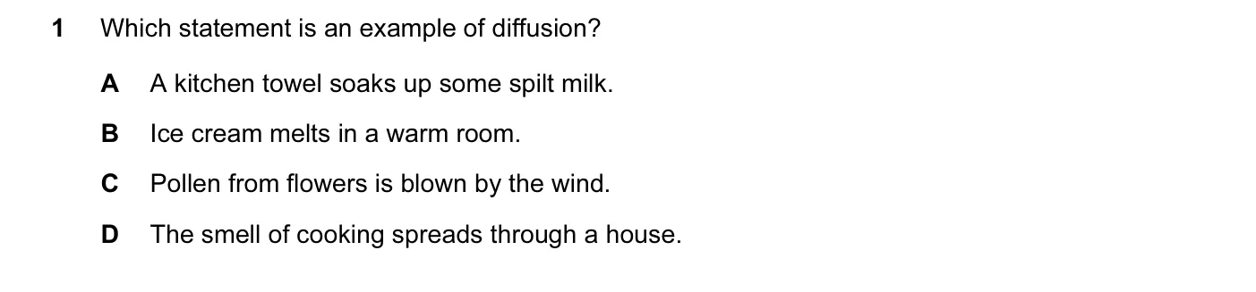 Question 1, November 2014, 0620 Paper 11