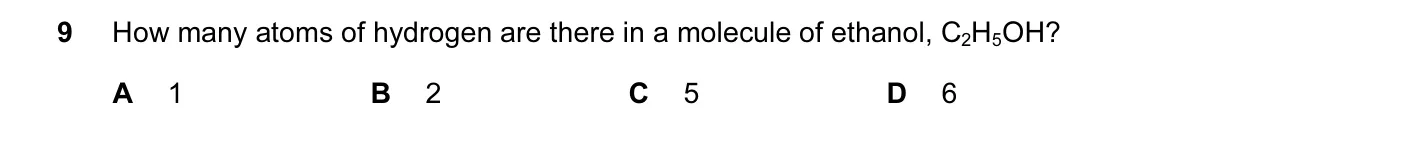 Question 9, November 2014, 0620 Paper 11
