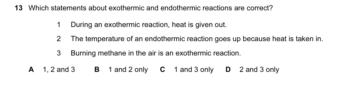 Question 13, November 2014, 0620 Paper 11