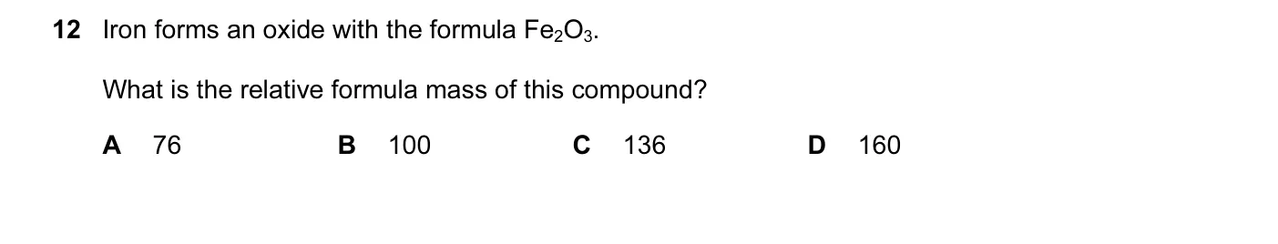 Question 12, November 2014, 0620 Paper 12