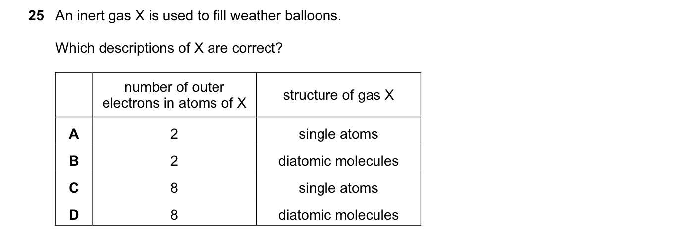 Question 25, November 2014, 0620 Paper 12