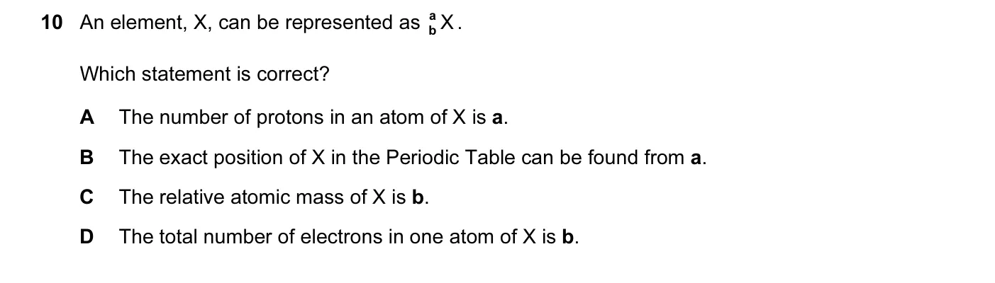 Question 10, November 2014, 0620 Paper 13
