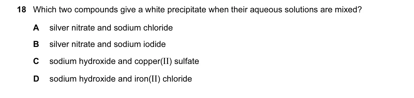 Question 18, June 2015, 0620 Paper 11