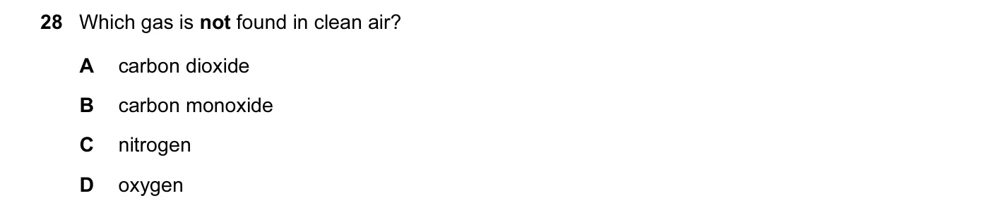 Question 28, June 2015, 0620 Paper 11