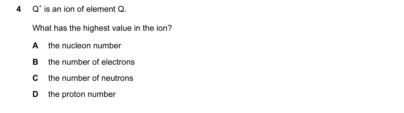 Question 4, June 2015, 0620 Paper 12