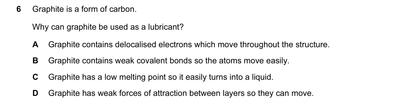 Question 6, June 2015, 0620 Paper 12