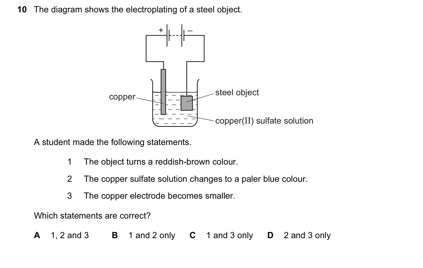 Question 10, June 2015, 0620 Paper 12