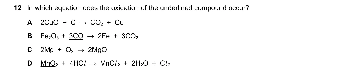 Question 12, June 2015, 0620 Paper 12