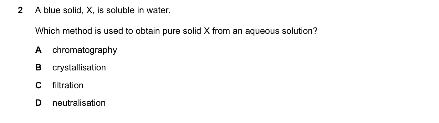 Question 2, June 2015, 0620 Paper 13