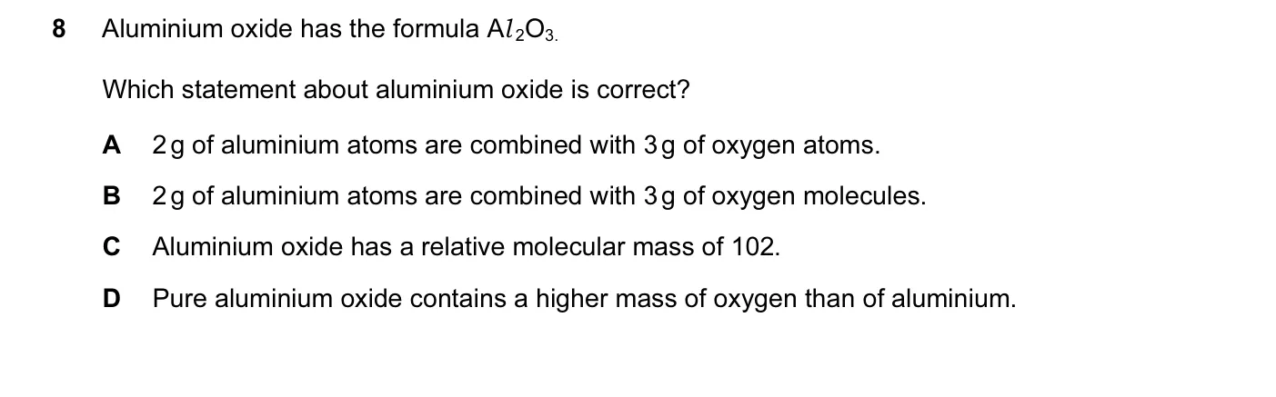Question 8, June 2015, 0620 Paper 13