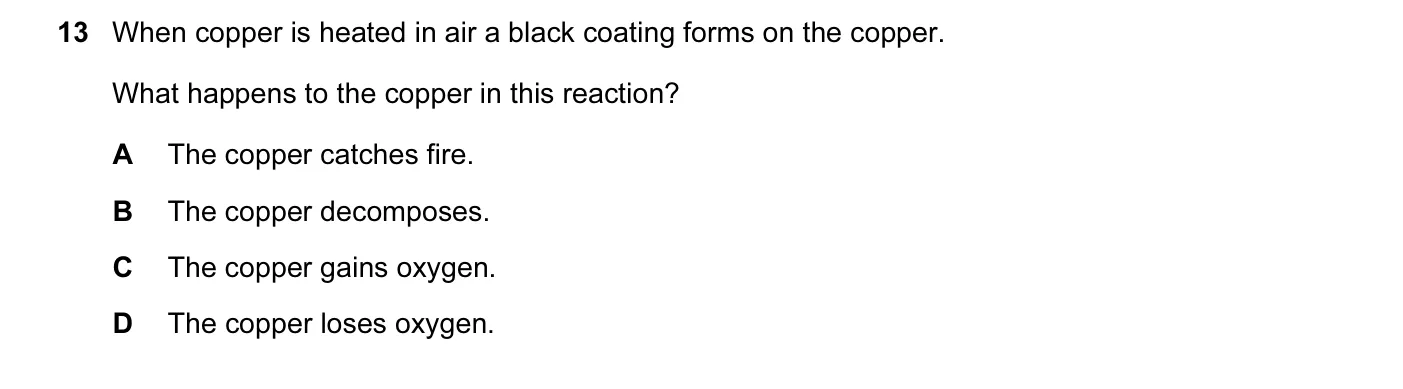 Question 13, March 2015, 0620 Paper 12