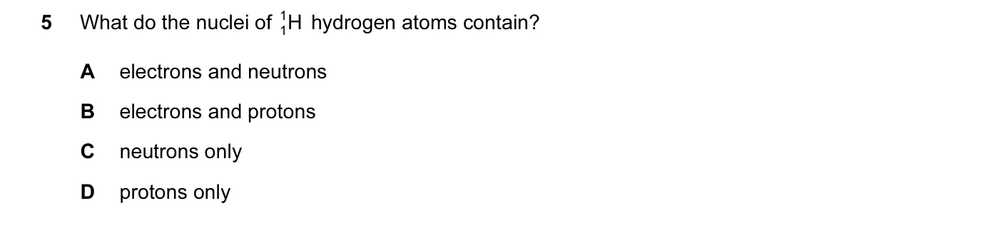 Question 5, November 2015, 0620 Paper 11