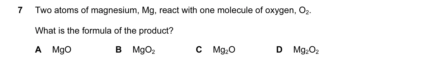 Question 7, November 2015, 0620 Paper 11