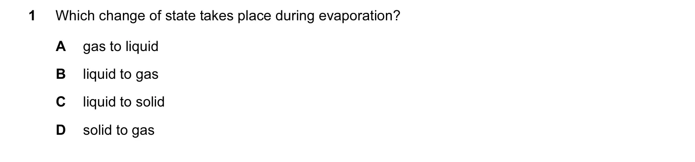 Question 1, November 2015, 0620 Paper 12