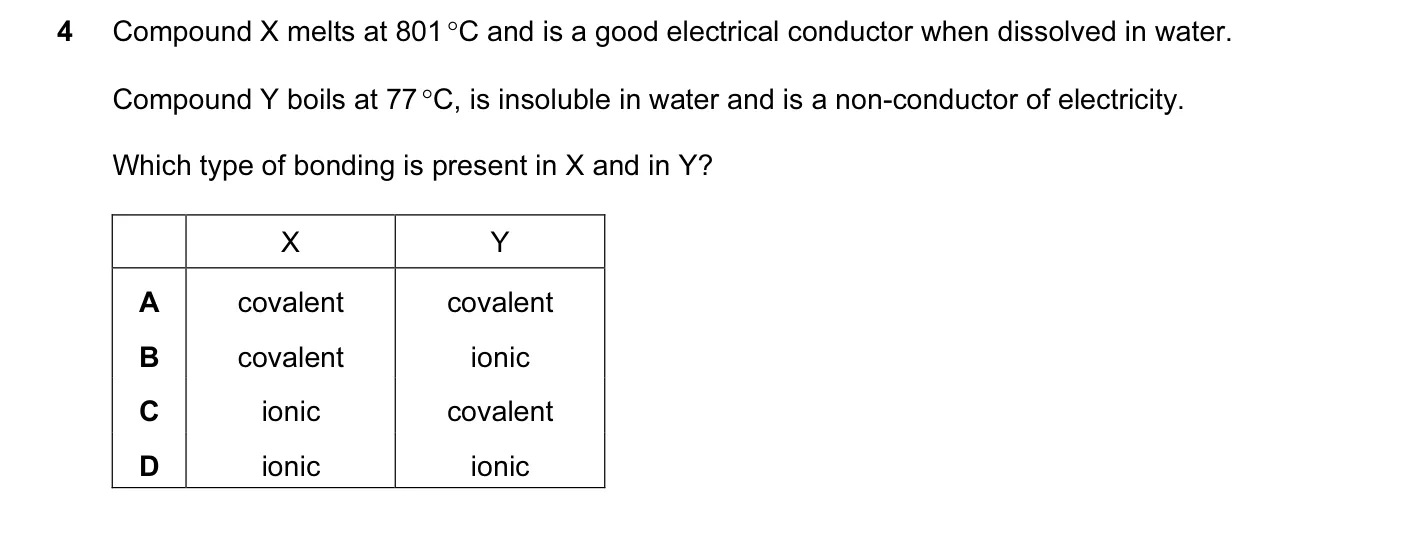 Question 4, November 2015, 0620 Paper 12