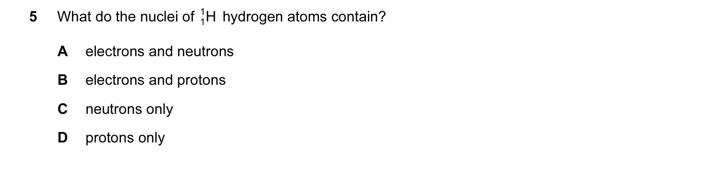 Question 5, November 2015, 0620 Paper 12