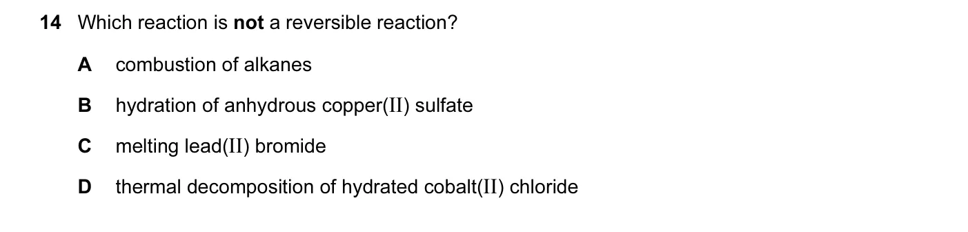 Question 14, November 2015, 0620 Paper 12